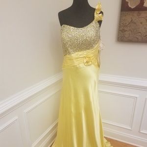 Yellow Plus Prom Dress